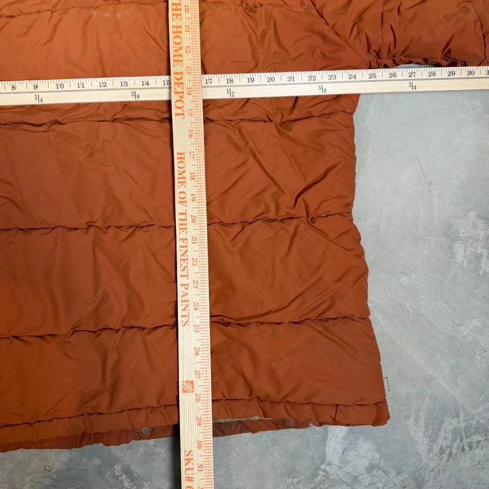 Vintage The North Face Brown Label Puffer Jacket Orange XL 70s Made in USA Talon